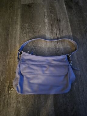 Stone Mountain Periwinkle Leather Shoulder Bag
